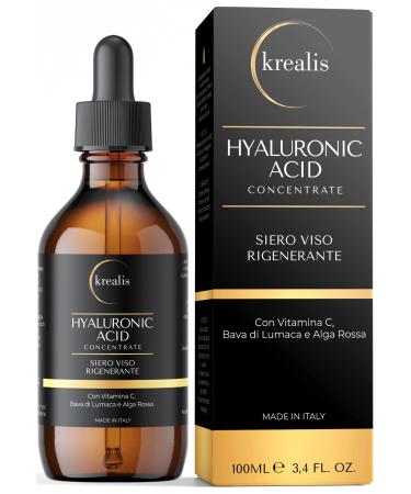 100ml Serum Visage L Acide Hyaluronique PUR vitamine c serum visage Avec Bave Escargot Et Algues Rouges serum acide hyaluronique visage soins pour le visage Anti-Rides Et Anti-Cernes