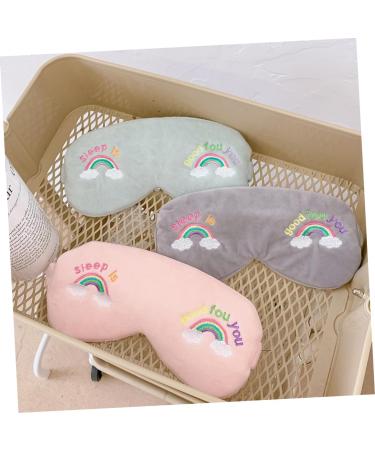 4pcs Rainbow Eye Blindfold Set - Fabric Elastic Eye Mask for Girls - Rainbow Print Hairband - Buy Online on GoSupps.com