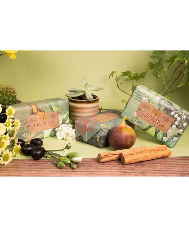 The English Soap Co. Green Tea Soap Bar - Anniversary Collection - 200g - Buy Online on GoSupps.com