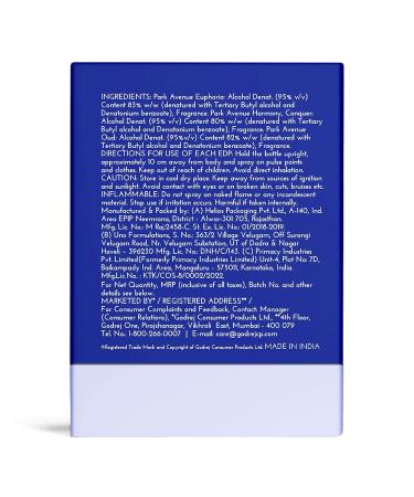 Park. Avenue Luxury Perfume Gift Set for Men 4x20 ml | Euphoria Conquer Harmony & Oud Perfume | Eau De Parfum | Premium Luxury Perfume for Corporate Man | Perfume for men Long Lasting Smell - Buy Online on GoSupps.com