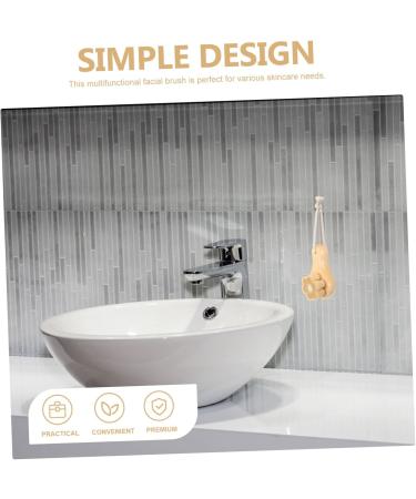 MERRYHAPY Facial Wash Brush with Wooden Handle Face Brush Facial Cleansing Brush Exfoliating Face Scrubber Face Scrubber for Men Facial Exfoliator Face Exfoliator Brush Face Brush - Buy Online on GoSupps.com