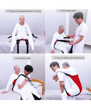 Patient Lift Sling Transfer Belt Emergency with Max Bearing 80kg Transfer Lifting Aid Straps for The Transfer of People with Limited Mobility - Buy Online on GoSupps.com