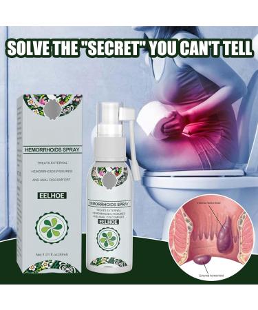 Hemorrhoids Relief Spray 30ml | Natural Treatment for Piles & Anal Fissures - Buy Online on GoSupps.com