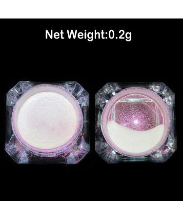 Holographic Rainbow Nail Glitter Powder for Chrome Manicure - Neon Effect Flakes Decoration - Buy Online on GoSupps.com