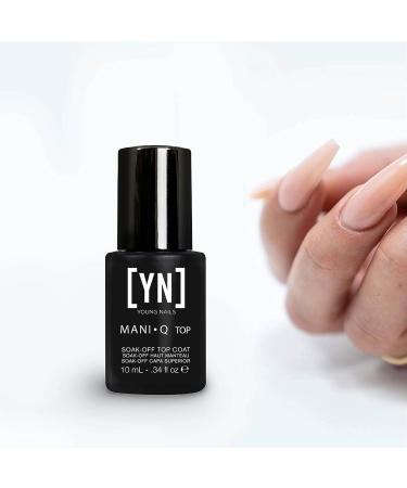 Mani-Q Gel Polish by Young Nails - Color Gel for Natural or Artificial Nails - Cure with LED or UV Light - Soak Off Formula - 0.34 fl oz MQC Top Coat Included - Buy Online on GoSupps.com
