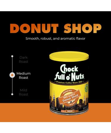 Chock Full o' Nuts Caf moulu Donut Shop torr faction l g re (canette) magasin de beignets 300 ml beignetshop 10.2 g (Lot de 1) - Buy Online on GoSupps.com