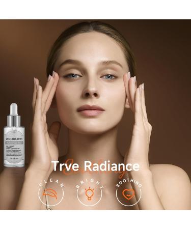 Vitamin C Face Serum with Hyaluronic Acid & Vitamin E - Anti-Aging Radiance Serum for Dark Spots & Even Skin Tone - 1.35 fl oz - Buy Online on GoSupps.com