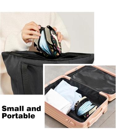Magic Unicorn Sanitary Napkin Storage Bags | Beautiful Flowers Period Bag for Women & Teens - Menstrual Cup Pocket Holder - Buy Online on GoSupps.com