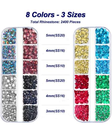 Hotfix Applicator Tool Bedazzler Kit with 2400 Purple Rhinestones - 7 Tips, Stand, Tweezers, Brush, Wax Pencils | DIY Rhinestone Setter for Crafts - Buy Online on GoSupps.com