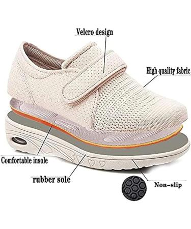 DITESABE Extra Wide Women's Diabetic Walking Shoes for Swollen Feet - Adjustable Sneakers for Plantar Fasciitis & Elderly - Wide Width Diabetic Shoes - Buy Online on GoSupps.com