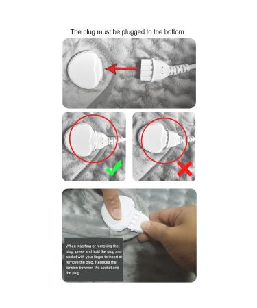 Buy Electric Heating Blanket & Pillow - 6-Stage Temperature Intelligent Timing Plush Comfort | International Shipping - Buy Online on GoSupps.com