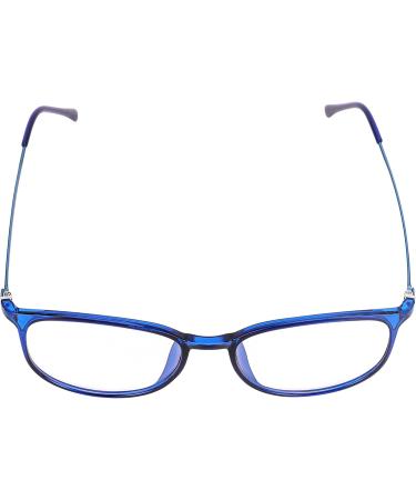 Retro Slim Glasses for Men | Stylish Unisex Nerd Glasses with Clear Lenses | Lightweight Decorative Round Frames for Students & PC Reading | Includes Glasses Case - Buy Online on GoSupps.com