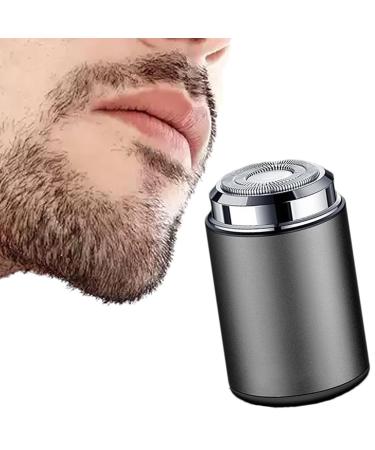 Sopami Mini Electric Shaver Portable Mini Electric Shaver USB Rechargeable Waterproof Electric Razor Beard Trimmer for Men (gray)