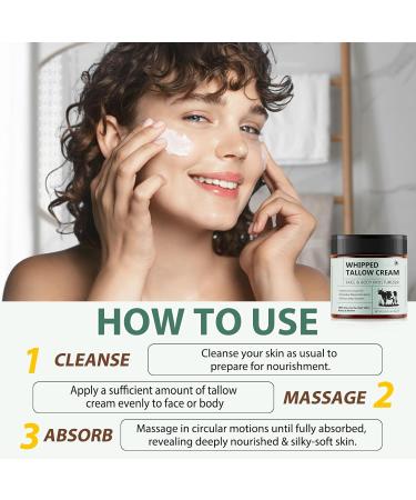 WHLH & WELL-BEING Beef Tallow for Skin Beef Tallow and Honey Balm All-Natural Ingredient Moisturizer for Face & Body Skin Care 1Pack - Buy Online on GoSupps.com