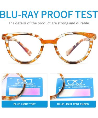 Yuluki 5 Pack Blue Light Blocking Reading Glasses for Women - Stylish Computer Readers with Anti Glare/Eyestrain - 4.0 Mix - Buy Online on GoSupps.com