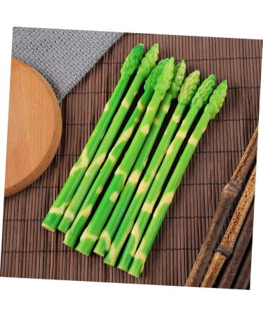HOMSFOU 40 Pcs Simulated asparagus ornaments rustic decor plastic flower vase cabinet decor vegetable fruit ornament decorative vegetables lifelike Simulated Asparagus Models cupboard fake - Buy Online on GoSupps.com