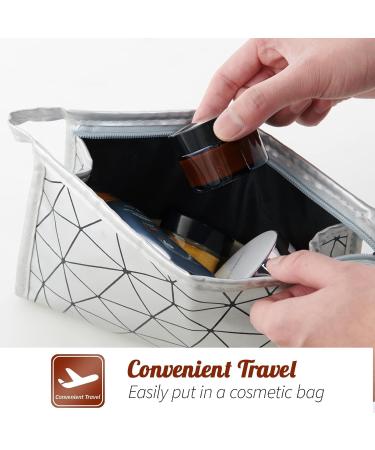 8 Pieces Amber Cream Can Set - Refillable 10ml/20ml/30ml/50ml Cosmetic Glass Containers with Lids - Travel Ointment Pots - Buy Online on GoSupps.com