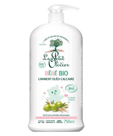 Le Petit Olivier-Eintristel with oil-containing lime-Bio-baby-from birth-gently cleans the buttocks of the baby-bio-certified-100% natural origin-tested under a pediatric oil lime liniment - Buy Online on GoSupps.com
