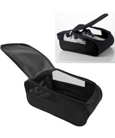 Premium Foldable Golf Shoe Travel Bag Splash-Proof Dustproof Scratch-Resistant Breathable | Ideal for Golf Exercises & Leisure Sports (Black) - Buy Online on GoSupps.com