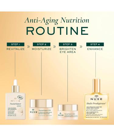 NUXE Nuxuriance Gold Nutra-Revitalising Oil-Serum | Age-Defying Hydration & Nourishment | Brightens & Firms Aging Skin | 1 fl. oz. - International Shipping Available - Buy Online on GoSupps.com