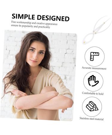 FOMIYES 1 Pc Eyebrow Shaping Measure Measuring Tool Eyebrow Ruler Tool Gold Portable Balance Ruler Travel - Buy Online on GoSupps.com