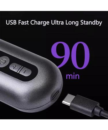 Buy Cordless Hair Straightener Comb | Portable Travel Brush with 9 Temperature Settings & Anti-Scalding | Fast Heating & Auto Shutdown - Grey - Buy Online on GoSupps.com