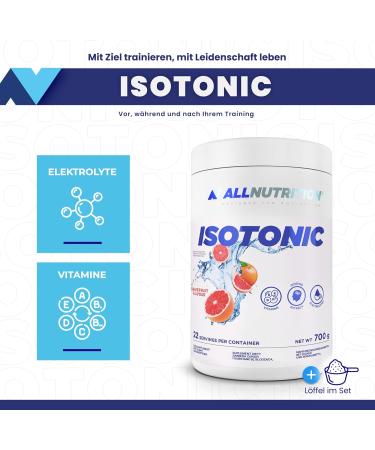 All-Nutrition Isotonic Beverage Powder 700g - Electrolyte Sport Drink with Magnesium Sodium Potassium & Vitamins (Grapefruit Flavor) | International Shipping Available - Buy Online on GoSupps.com