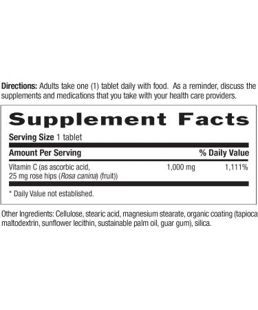 Country Life Vitamin C 1000mg with Rh 90-Count - 90 Ct (Pack of 1) | High Potency Immune Support Supplement - Buy Online on GoSupps.com