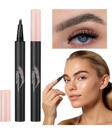 puzzlegame Multitip Eyebrow Pencil Liquid Eyebrow Pen Eyebrow Square Angled Brush MultiTip Pen High Pigment Eyebrow Definer for Women Makeup Daily Cosmetics for Dating 02 - Buy Online on GoSupps.com