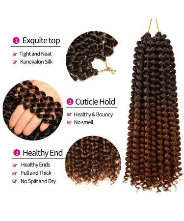 Shop YDDM Passion Twist Hair - 12 Inch Crochet Braids 7 Packs - Synthetic Extensions T1B-30# for Long Bohemian Styles - Buy Online on GoSupps.com