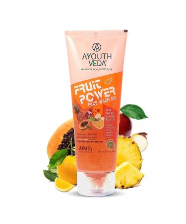 Glamzy Fruit Face Wash Gel for Glowing Skin | Pamper Your Skin With Vitamin A C & Anti-Oxidants | For all Skin Types | Gentle Exfoliating Facial Cleanser For Daily Use (Pack 1-100ml)
