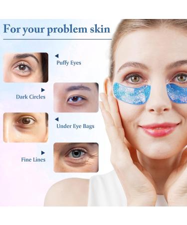 Under Eye Patches 18 Pearl Eye Masks for Dark Circles and Puffiness Eye Gel Pads for Puffy Eyes Anti Aging Eye Bags for Women - Pearl Natural Marine Collagen - Buy Online on GoSupps.com
