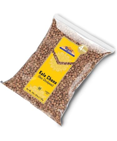 Rani Kala Chana 64oz (4lbs) - All Natural, Gluten Friendly, Non-GMO, Vegan | Indian Origin Black Chickpeas with Skin - 1.81kg Pack - Buy Online on GoSupps.com
