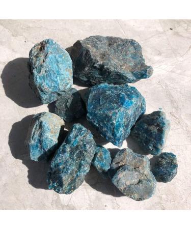 500g Rough Natural Blue Apatite Quartz Crystal Stone Natural Luster - Buy Online on GoSupps.com