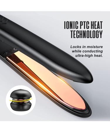 VANESSA PRO 100% Pure Titanium Flat Iron - One Pass for Sleek & Beautifully Styled Hair - 1 inch - Buy Online on GoSupps.com