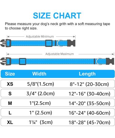 Joytale Reflective Dog Collar for Large Dogs - Blue Size L (Pack of 1) | Durable & Stylish International Shipping - Buy Online on GoSupps.com