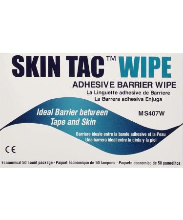 Skin-TacTM Adhesive Barrier Wipes (50 Count), 3-Pack