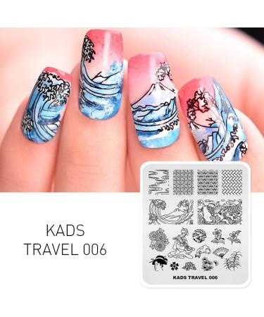 KADS Nail Stamping Plate TR006 - DIY Manicure Stencil Tools - Buy Online on GoSupps.com