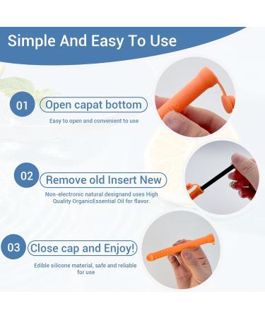 3-Pack Essentials Oil Aromatherapy Sticks Fresh Breath Oral Fixation Aid Calming Chewable Alternative for Smoke & Pen Biting Habits for Valentine's Day gifts Multicolor - Buy Online on GoSupps.com