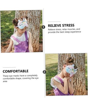 Buy Beavorty 3pcs Unicorn Eye Patch Set - Cute Portable Travel Eye Masks for Kids - Cotton Sleep Masks & Blindfolds | Ideal for Airplane & Sleepovers - Buy Online on GoSupps.com