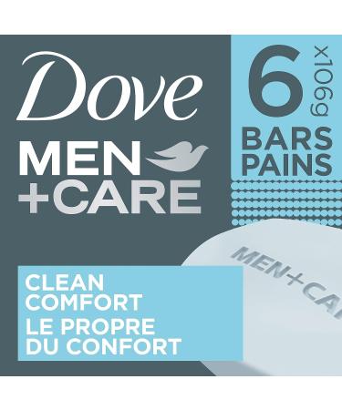 Dove Men + Care Body and Face Bar Soap for Healthy and Strong Skin Clean Comfort Moisturizing Cream 106 g Pack of 6 636 g (Pack of 1) - Buy Online on GoSupps.com