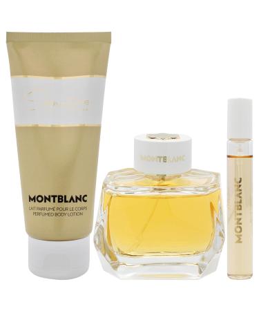 Signature Absolue by Mont Blanc for Women - 3 Pc Gift Set 3oz EDP Spray 0.25oz EDP Spray 3.3oz Body Lotion - Buy Online on GoSupps.com