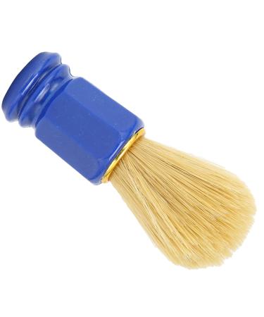 Razor brush comfortable to keep vase style handle design light portable shaving brush for soft hair as a gift for the bare trash (blue)