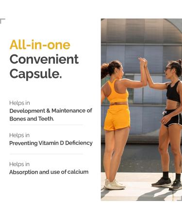Just Glow Vitamin High-Potency K2 + D3 Supplement - 120mcg (MK-7) / 1000 IU - 180 Capsules - Helps Support Bones Teeth and Immune Function - Made In Canada - Buy Online on GoSupps.com