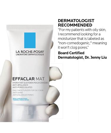 La Roche-Posay Effaclar Mat Oil-Free Mattifying Moisturizer - Controls Oily Skin, Minimizes Pores, Sensitive Skin Safe - Buy Online on GoSupps.com