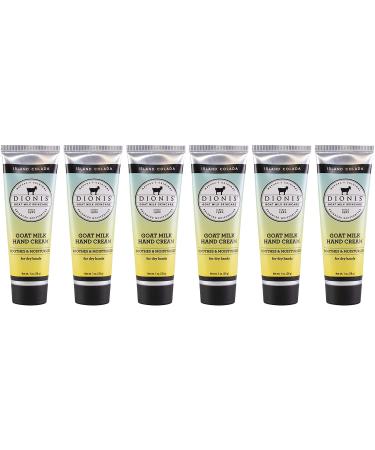Dionis - Goat Milk Skincare Island Colada Scented Hand Cream (1 oz) - Set of 6 - Made in the USA - Cruelty-free and Paraben-free
