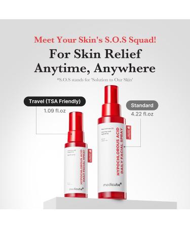 medicube Power Soothing Spray | Hypochlorous Acid Spray For All Skin Types Delicate Skin | Daily Skin Solution & Post-Sun Care | HOCI Facial Mist for Soothing & Calming | Korean Skincare | 1.69 fl.oz 50 ml - Buy Online on GoSupps.com