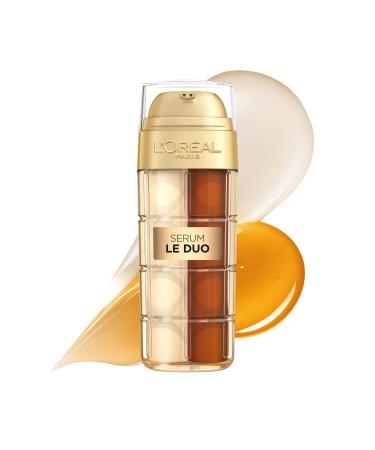 L'Oreal Paris Age Perfect Serum Le Duo, Brightening, Firming and Anti-Aging Serum for Face with Collagen Peptide, Vitamin C and B3, 1 fl oz + Sample