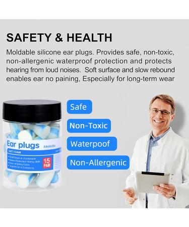 Nongovee Soft Foam Noise Cancelling Earplugs - 15 Pairs for Peaceful Sleep, Travel, Concerts & Work - Buy Online on GoSupps.com