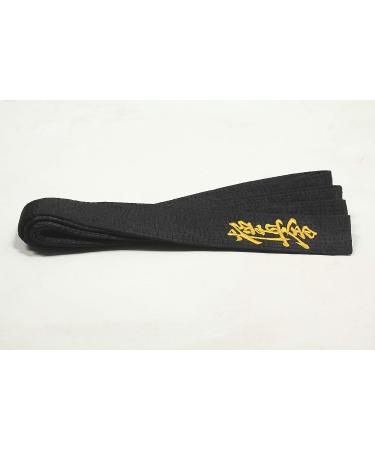 KYOKUSHINKAI Japanese Karate Black Belt - 300cm Length | Shihan Satin Embroidery - Buy Online on GoSupps.com